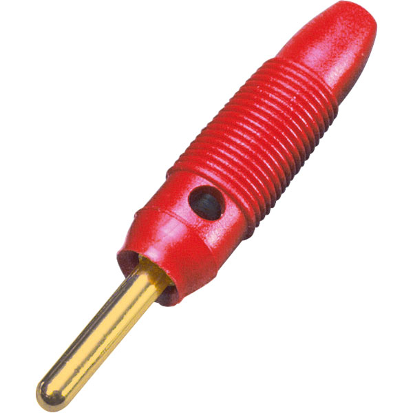  072149/G-P Banana Plugs 4mm 60V 16A Red