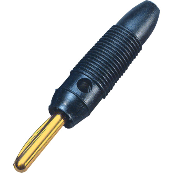  072150/G-P Banana Plugs 4mm 60V 16A Black