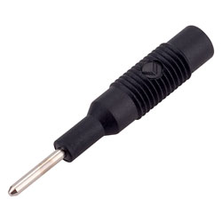 SKS Hirschmann 973 600-100 2mm Plug to 4mm Socket MZS 2 6A Black