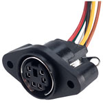 BKL 204027 6-Pin DIN Chassis Mount Socket
