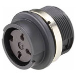 Amphenol T 3427 000C091/B Female DIN 6 Pin Front Mount Bayonet Locking