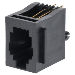 Assmann WSW A-20140 4 Pin RJ10 4P4C Socket Black