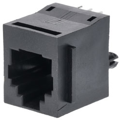 Assmann WSW A-20141 6 Pin RJ12 Socket Black