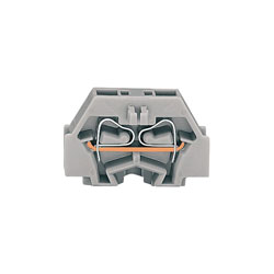 WAGO 260-301 2 Conductor 18A Through Terminal Block Fixing Flange Grey