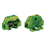 WAGO 260-337 4 Conductor 18A Through Terminal Block Fixing Flange Green-yellow