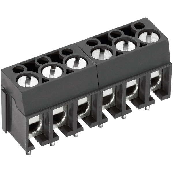 PTR 50100040121G 4-Way PCB Screw Terminal Block 5.0mm 24A | Rapid Online