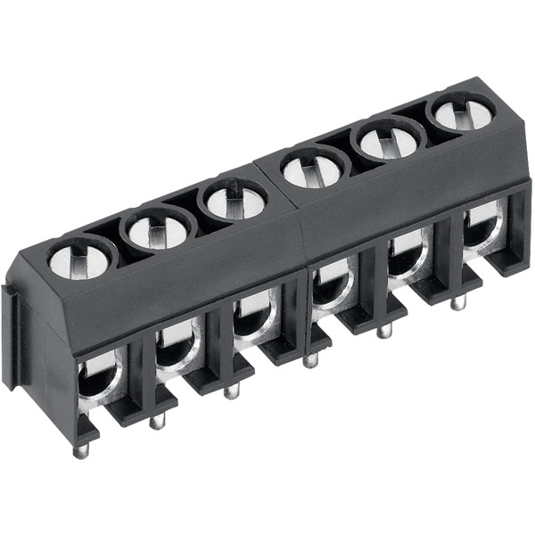 PTR 50500030121G 3-Way PCB Screw Terminal Block 5.0mm 17.5A | Rapid Online