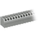 WAGO 250-502 2 Pole 5mm 17.5A 45° Push Button PCB Terminal Block Grey