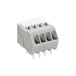 WAGO 218-504 4 Pole PCB Terminal Block 2.54mm 6A Grey