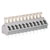 WAGO 256-403 3 Pole 2.5mm 24A 45° Stackable Push Button PCB Terminal Block Grey