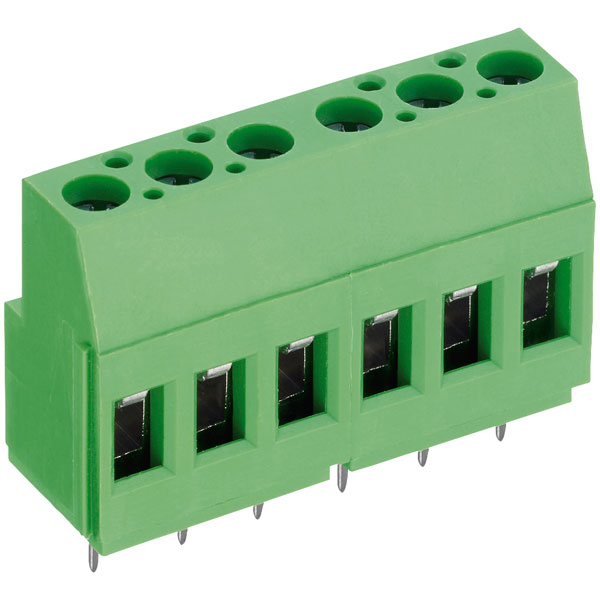 PTR 50700040201F 4-Way PCB Screw Terminal Block 5.0mm 24A | Rapid Online