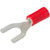 TE Connectivity 165004-0 AMP M2.6 Insulated Spade Terminal Red 0.25 - 1.6mm²