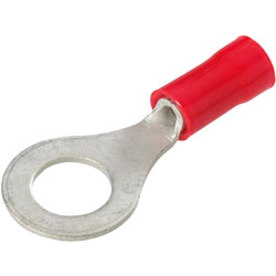 TE Connectivity 130014-0 M5 Insulated Ring Terminal Red 0.25 - 1.6mm²