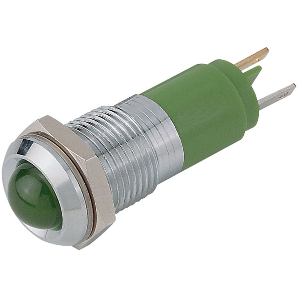  SMBD14124 24VDC LED Indicator Lamp Yellow 14mm Chrome
