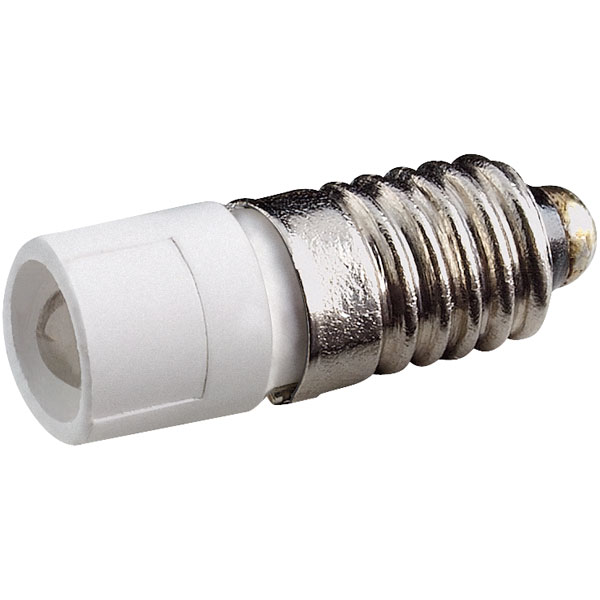  MEDE5563 5.8mm White LED Indicator 15-18VAC lamp E5.5