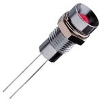 Signal Construct SMZS081 8.2mm 2.1V Yellow LED Recessed Chrome Indicator Lamp