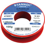 Stannol 478002 Solder Wire Pb60Sn40 1.0mm 250g