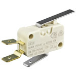 ZF D45U-V3LL Microswitch SPDT 16A , 150°C, Long Lever, Q.C. Dog-leg