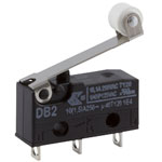 ZF DB2C-A1RC Microswitch SPDT 10A 250V AC, Medium Roller, Solder
