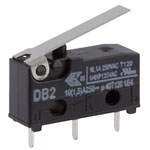 ZF DB2C-C1LB Microswitch SPDT 10A 250V AC, Short Lever, PCB