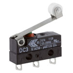 ZF DC3C-A1RC Microswitch SPDT 0.1A 250V AC, Medium Roller, Solder, IP67