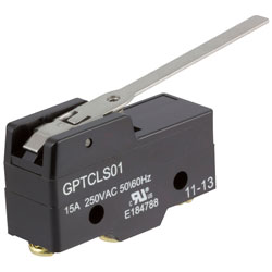 ZF GPTCLS01 Microswitch SPDT 15A 250V AC Long Lever Screw