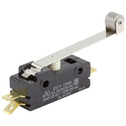 ZF E13-00K Microswitch SPDT 15A 125/250V AC Roller Lever Q.C. 6.3x0.8mm