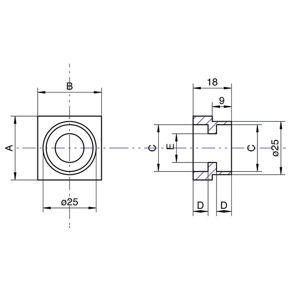 Reely Double Bearing Pedestal for Ball Bearing 19mm | Rapid Online