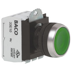 BACO L23AA02 Green Non-illuminated Push Button Switch