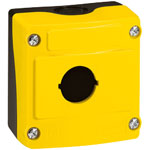 BACO LBX0100J Empty Housing Enclosure 1 Hole IP66 Ø 22mm Yellow Cover