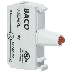 BACO 33EAWH 230V Terminal Block with White LED