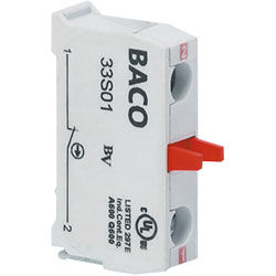 BACO 33S10 SPST, On-Off, Screw Terminal Contact Block