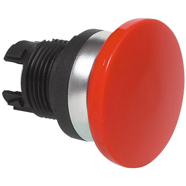  Mushroom L21AD03 Black Non-illuminated 40mm Push Button Switch