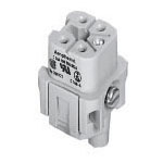 Amphenol C146 10B004 002 4 mate® A Female Insert 4+E Pin Size A3/4 Screw Lock