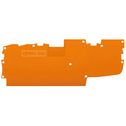 WAGO 2020-1492 1mm End and Intermediate Plate Orange