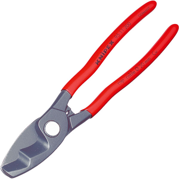 Knipex 95 11 200 Cable Shear With Twin Cutting Edge Plastic Coated...