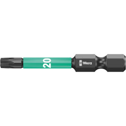 Wera 05057664001 Impaktor Diamond Hard Bit For Torx Screws TX20 x 50mm