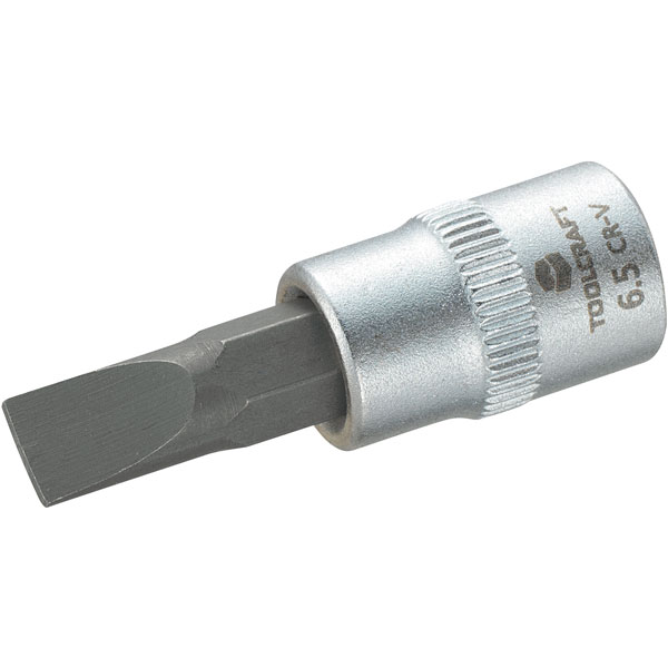 Click to view product details and reviews for Toolcraft 1 4 Drive Socket With Slotted Bit 65mm.