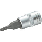 Toolcraft 1/4" Drive Socket With T-Profile Bit T10