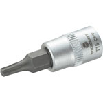 Toolcraft 1/4" Drive Socket With T-Profile Bit T15