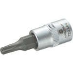 Toolcraft 1/4" Drive Socket With T-Profile Bit T20