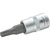 Toolcraft 1/4 Drive Socket With T-Profile Bit T25