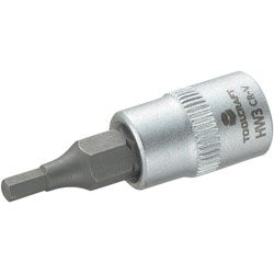 Toolcraft 1/4 Drive Socket With Inner Hex Bit 3mm