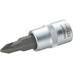 Toolcraft 1/4" Drive Socket With Pozidriv Bit PZ1