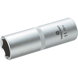 Toolcraft 1/4 Drive Long Reach Socket 11mm