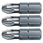 Wiha 07859 Pozidriv Bits PZ 1 Pack Of 3