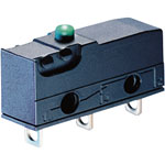 ZF DB3C-B1BA Microswitch SPDT 0.1A 250V AC, Radius Button, Q.C.