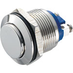 Zip Switch 19mm Vandal Resistant 36V DC 2A High Nickel Plated Screw Terminal