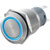 Zip Switch LAS1-AGQ-11ZE Blue 19mm IP67 Vandal Resistant SPST On-On Blue LED