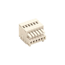 WAGO 733-103 3 Pole 2.5mm 6A MCS Female Pluggable Connector Codable Light Grey